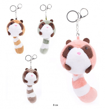 им Енот арт. 23811-30/209310 Толстячок цвета микс брелок 8 см в пак.)