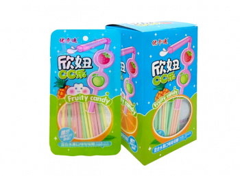 Конфета арт. 40646/240639 "Трубочки" вкусы микс 30 г в пак. 20 шт. в кор.