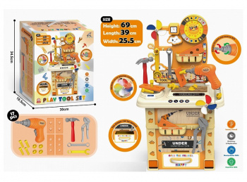 Набор инструментов арт. 669H-5 "Мастерская" 42 аксессуара, 17 предм. h-69 в кор.34,5*19,5*30