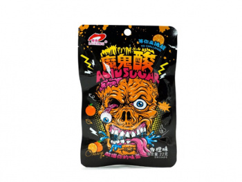 Конфета арт. 101685/79786 Кислая "Зомби" Апельсин 20 г в пак. 20 шт. в кор.#