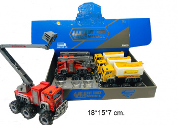 Модель металл. арт. 0301-16 Спецтехника в ассортименте (6 шт.) шоубокс•