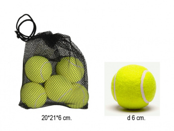 Мяч теннисный арт. LD082 Набор 5 шт. в сетке_ Мяч теннисный арт. LD082 Набор 5 шт. в сетке_