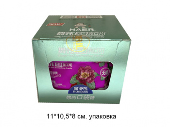 Конфета арт. 570467-2/570641 Карамель без сахара Мятное личи 15 г 10 шт. в кор.'