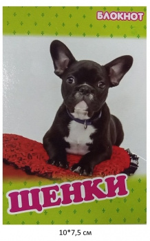 Блокнот Щенки 10х7,5 см №1 фисташковый 16 стр. Блокнот Щенки 10х7,5 см №1 фисташковый 16 стр.