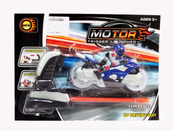 Мотоцикл инерц. арт. 6013А" С человечком на листе Мотоцикл инерц. арт. 6013А" С человечком на листе