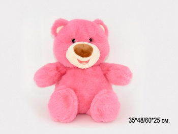 им Медведь арт. 18137-3-209 Норковый розовый коричневый нос 48/60 см в пак.