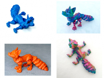 Фигурка 3Д арт. 3D020 Лиса подвижная цвета микс 1шт. в пак.) Фигурка 3Д арт. 3D020 Лиса подвижная цвета микс 1шт. в пак.)