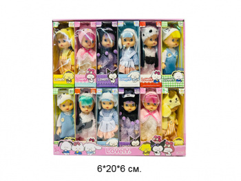 Кукла арт. JZ355B В костюмчике в ассортименте в кор.• Кукла арт. JZ355B В костюмчике в ассортименте в кор.•