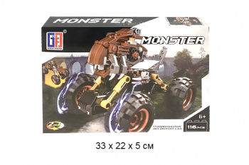Конструктор арт. 123-339 Монстер 116 дет. 90 шт. в кор._