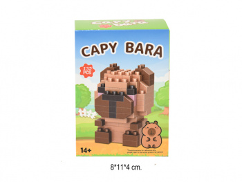 Конструктор арт. 662A-2 Капибара сидит 132 дет. в кор. (12 шт.) шоубокс_