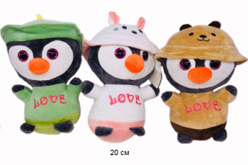 им Пингвин арт. 80804-12 В кофте и шапке в ассортименте 20 см в пак.)