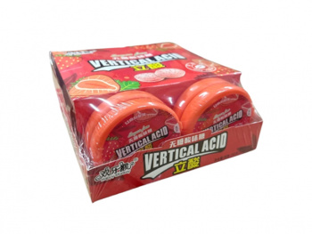 Конфета арт. 301099/ Кислая Драже без сахара "Клубника" 13 г в банке 20 шт. в кор.'