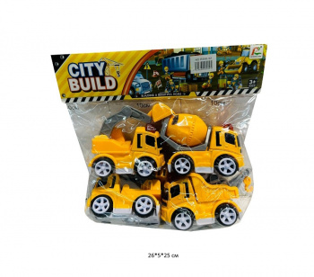 Набор машин арт. RS66-92 Строительная техника 4 шт. в пак.•