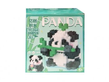 Конструктор арт. YC264-805 Микро Панда с бамбуком 658 дет. в кор.=
