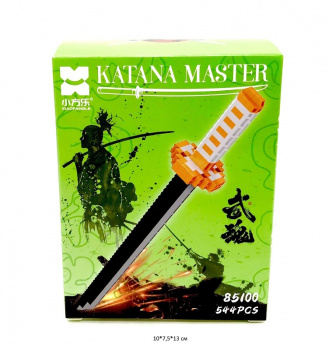 Конструктор арт. 85100 Микро Меч самурайский 544 дет. в кор._