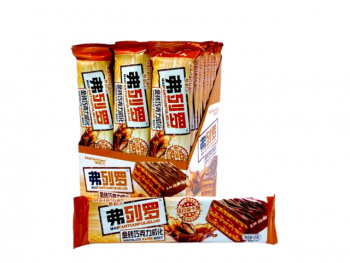 Печенье арт. 790953/790922 Вафли "Мокко и шоколад" 45 г 30 шт. упаковка#