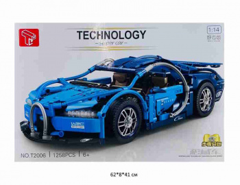 Конструктор арт. T2006 Автомобиль 1258 дет. в кор.~