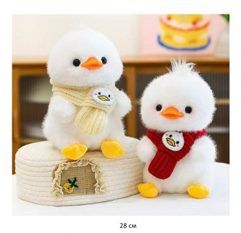 им Утка арт. YE250914-3 В вязаном шарфе цвета микс 28 см в пак.) им Утка арт. YE250914-3 В вязаном шарфе цвета микс 28 см в пак.)