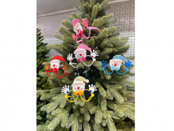 Очки Новогодние арт. 1914-601 "Снеговик" (24 шт.) цвета микс в пак. Очки Новогодние арт. 1914-601 "Снеговик" (24 шт.) цвета микс в пак.