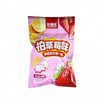 Чипсы арт. 475281 Вкус клубники 36 г 20 шт. упаковка* Чипсы арт. 475281 Вкус клубники 36 г 20 шт. упаковка*