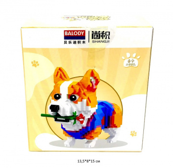 Конструктор арт. 18396 Микро Собака рыжая в кор._ Конструктор арт. 18396 Микро Собака рыжая в кор._