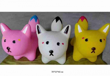 Мяч прыгун арт. 88-9 "Лиса" цвета микс звук 1300гр Мяч прыгун арт. 88-9 "Лиса" цвета микс звук 1300гр