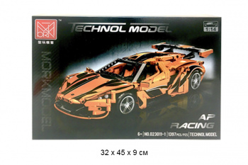 Конструктор арт. 023011-1 Автомобиль 1397 дет. в кор._/12 шт./