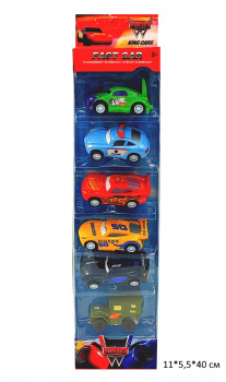 Набор машин арт. Z8 Ассорти 6 шт. в кор._
