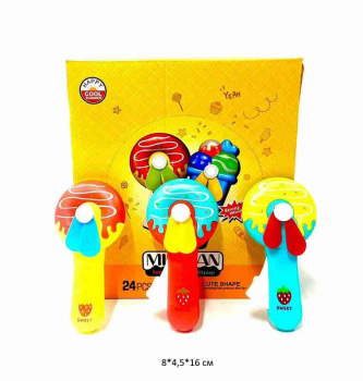 Вентилятор арт. JH-11/H7-A1-805 Пончик цвета микс (24 шт.) шоубокс_