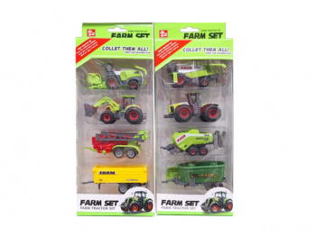 Набор машин арт. SQ82009-2 Сельскохозяйственная техника 4 шт. в кор.= /144 шт./