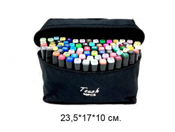 Маркеры арт. D-80hei Двусторонние в сумке 80 шт._/17 шт./