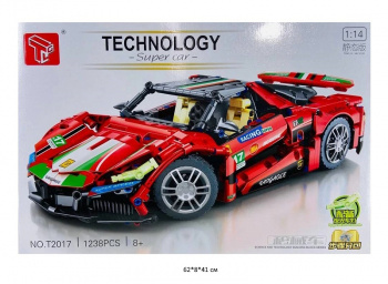 Конструктор арт. T2017 Автомобиль 1238 дет. в кор.~