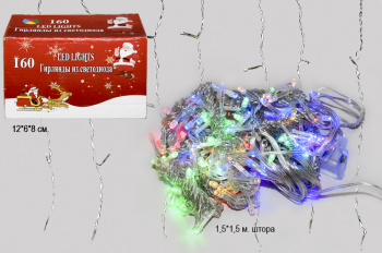 Гирлянда электр. арт. 4533-15-501 Штора цветная, 1,5х1,5 м в кор. Гирлянда электр. арт. 4533-15-501 Штора цветная, 1,5х1,5 м в кор.