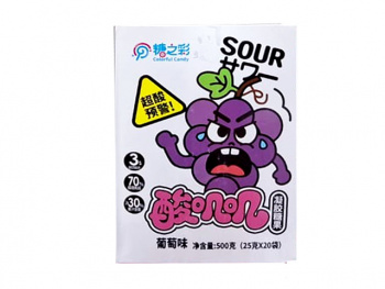 Мармелад арт. 891113-4 "Виноград" кислый 25 г в пак. 20 шт. в кор.* Мармелад арт. 891113-4 "Виноград" кислый 25 г в пак. 20 шт. в кор.*