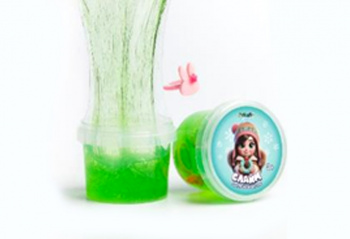 Слайм "СТЕКЛО" 90 гр Зеленый с колечком Слайм "СТЕКЛО" 90 гр Зеленый с колечком