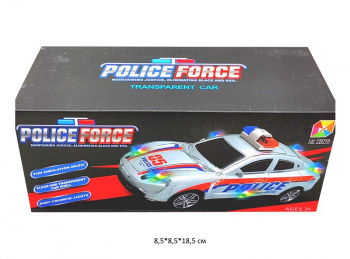 Машина на батар. арт. YBJ-3391A Полиция свет, звук в кор._