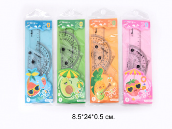 кц_Линейка арт. YL223606-1 Набор 4 вида 20 см "Фрукт" в пак. кц_Линейка арт. YL223606-1 Набор 4 вида 20 см "Фрукт" в пак.