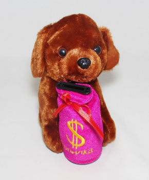 им Собака арт. 111B-27 Копилка муз. в пак.~