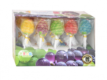 Конфета арт. 840633 Леденец Фрукт на палочке ассорти 30 шт. упаковка'#