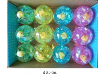 Мяч каучук. арт. 6233SQ" 6,5см (12шт) /шоубокс Мяч каучук. арт. 6233SQ" 6,5см (12шт) /шоубокс