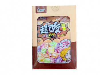 Конфета арт. 502029-1 Суперкислая "Кола" 24 г 20 шт. в коричневой кор./