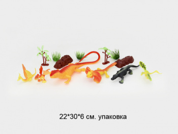 Набор животных арт. 688-2A Рептилии в пак.•/72 шт./ Набор животных арт. 688-2A Рептилии в пак.•/72 шт./