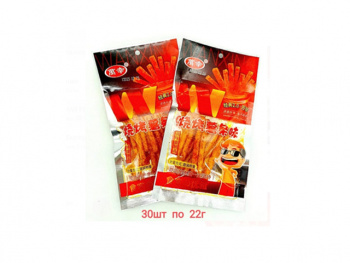 Соевое мясо арт. 600429 Пшеничное Барбекю картофель фри 22 г 30 шт. упаковка'#