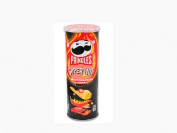 Чипсы арт. 300761 Pringles острый рак 110 г в черной банке 