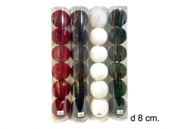 Шары арт. 10RD6 Набор 6 шт. d-10 см в тубе цвета микс Шары арт. 10RD6 Набор 6 шт. d-10 см в тубе цвета микс