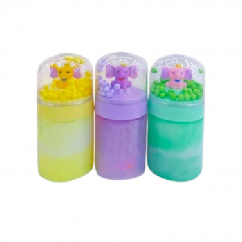 Лизун арт. 61-2 Банка с шариками "Слоник" 170 г 12 см (12 шт.) шоубокс