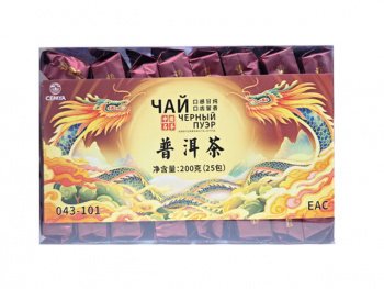 Напиток арт. 048492 Чай Черный пуэр 8 г 25 пак. 200 г упаковка* Напиток арт. 048492 Чай Черный пуэр 8 г 25 пак. 200 г упаковка*