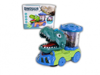 Паровоз арт. 688-3 "Динозавр" свет, звук, карусель на батар. в кор.=