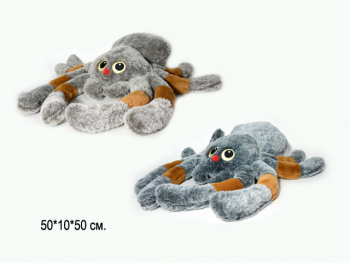 им Паук арт. 06820-209 С оранжевыми длинными лапами 50*50 см цвета микс в пак.