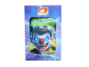 Конфета арт. 102224 "Клоун" кислая вкус ананас в пак. 20 шт. в кор.*